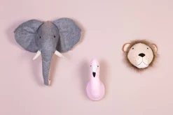 Childhome Trophées-Trophée Elephant - Feutre - Décoration Murale