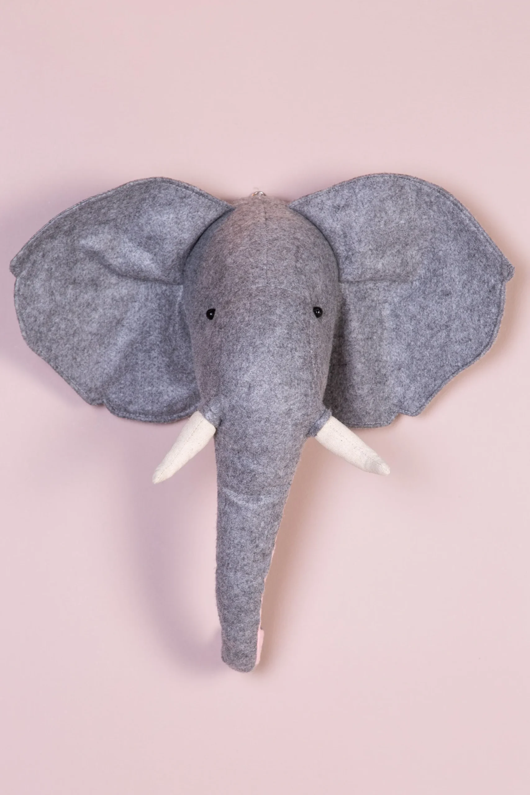 Childhome Trophées-Trophée Elephant - Feutre - Décoration Murale