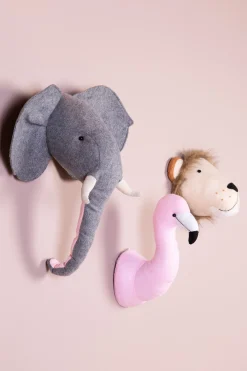 Childhome Trophées-Trophée Elephant - Feutre - Décoration Murale