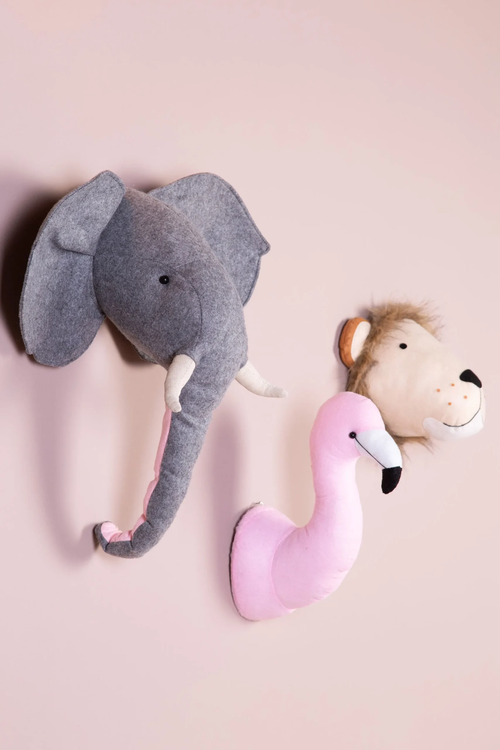 Childhome Trophées-Trophée Elephant - Feutre - Décoration Murale