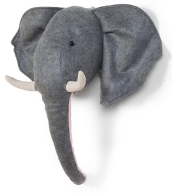 Childhome Trophées-Trophée Elephant - Feutre - Décoration Murale
