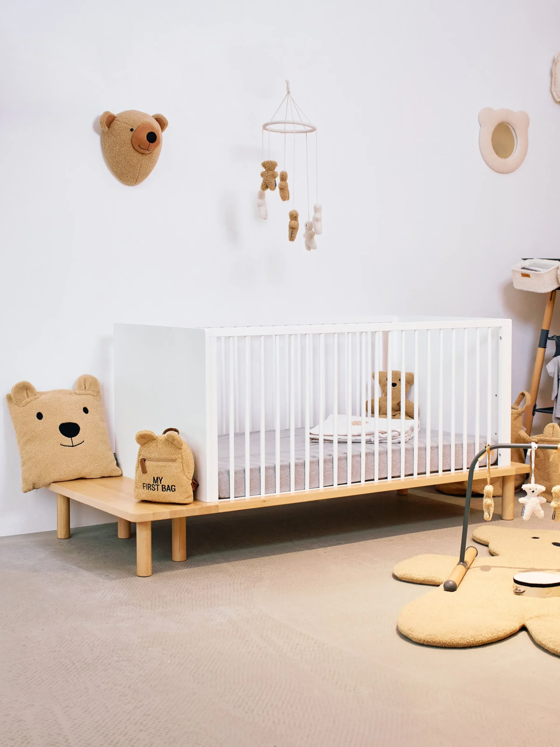 Childhome Trophées-Trophée Ours - Feutre - Décoration Murale