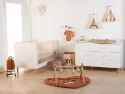 Childhome Lits D'enfant Et De Bébé|Wonder White-Wonder White - Lit Evolutif - 70x140 Cm + Lattes